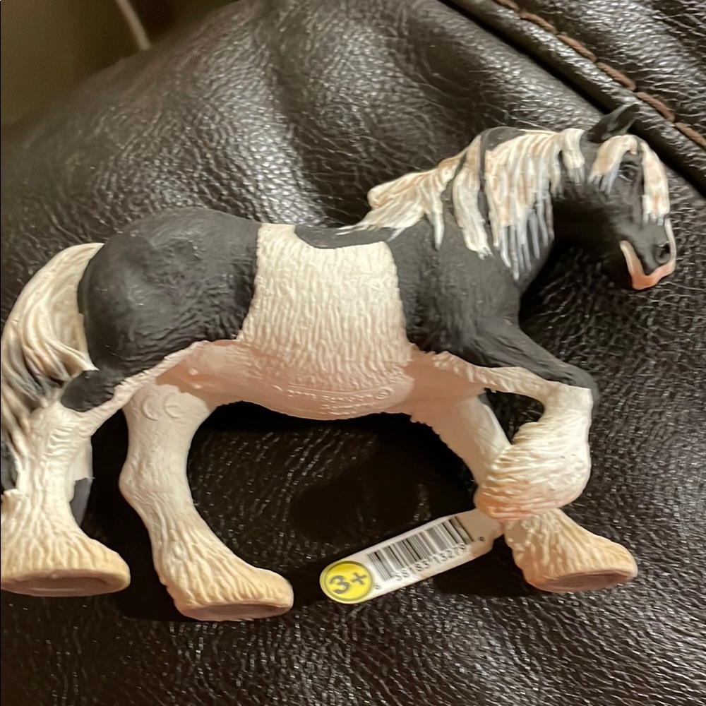 Black and White Horse Figurine